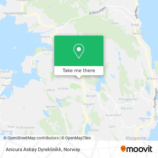 Anicura Askøy Dyreklinikk map