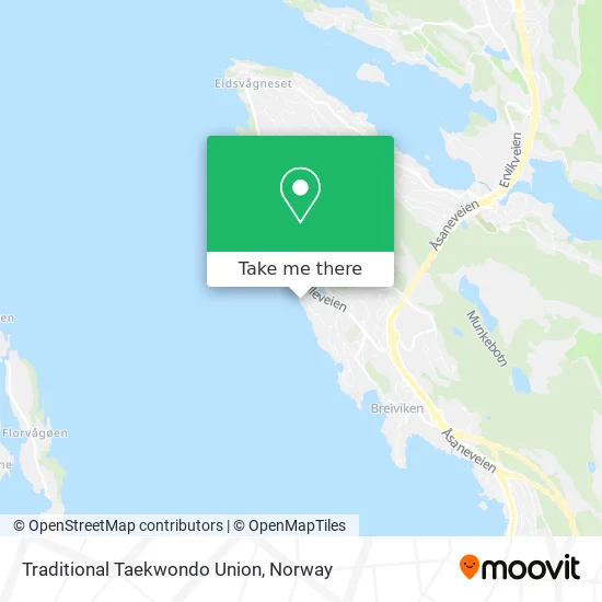Traditional Taekwondo Union map