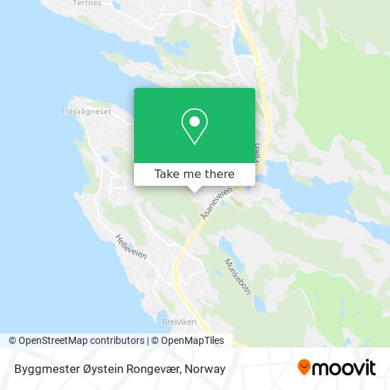Byggmester Øystein Rongevær map