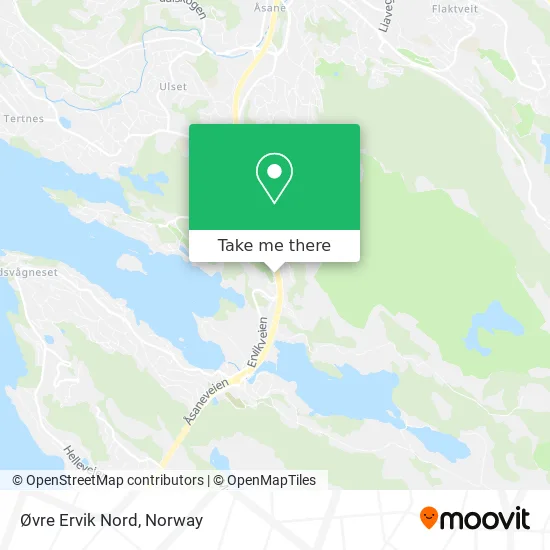 Øvre Ervik Nord map