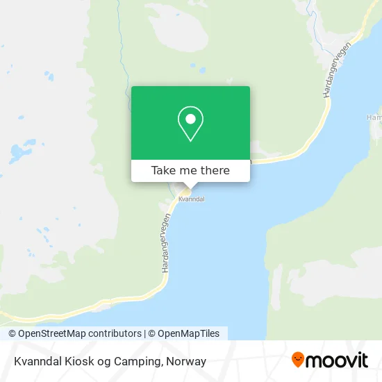 Kvanndal Kiosk og Camping map