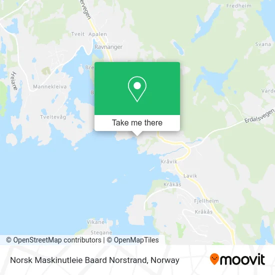 Norsk Maskinutleie Baard Norstrand map