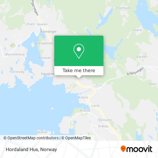 Hordaland Hus map