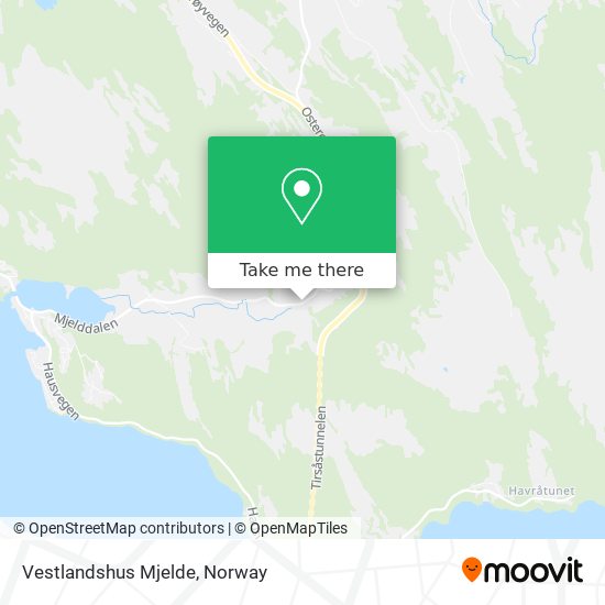 Vestlandshus Mjelde map