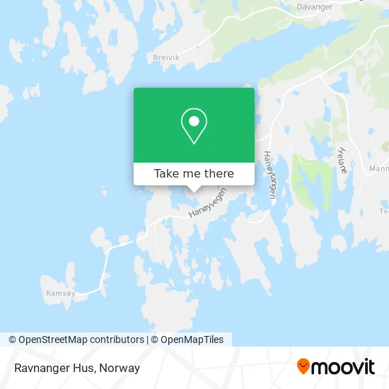 Ravnanger Hus map