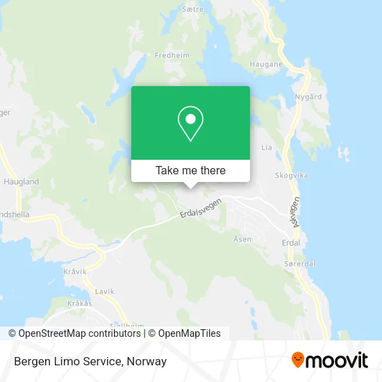Bergen Limo Service map