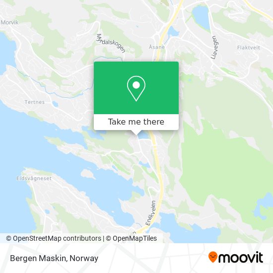 Bergen Maskin map
