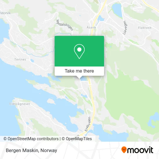 Bergen Maskin map