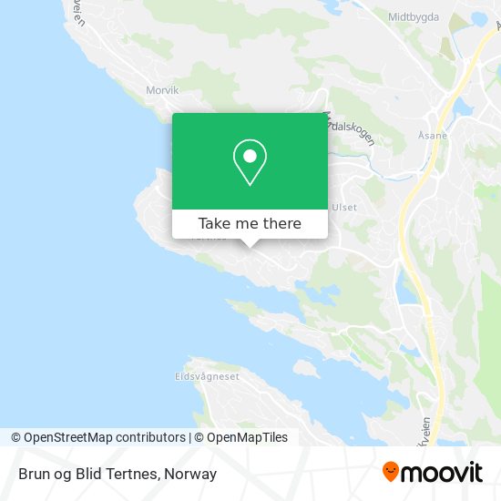 Brun og Blid Tertnes map