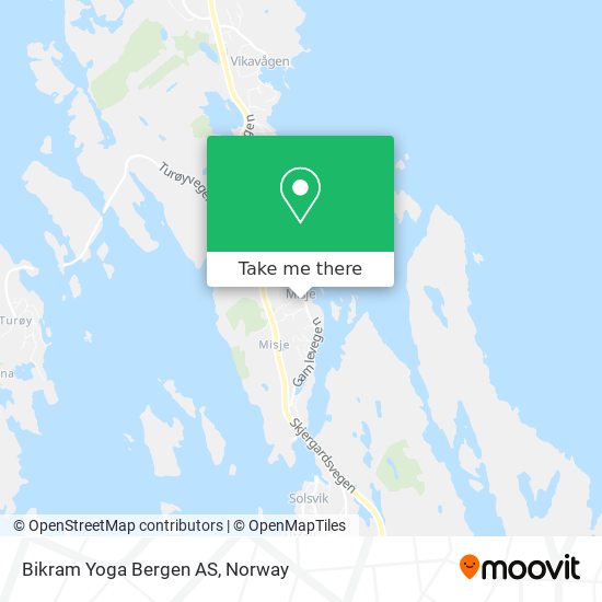 Bikram Yoga Bergen AS map