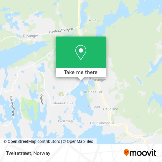 Tveitetræet map