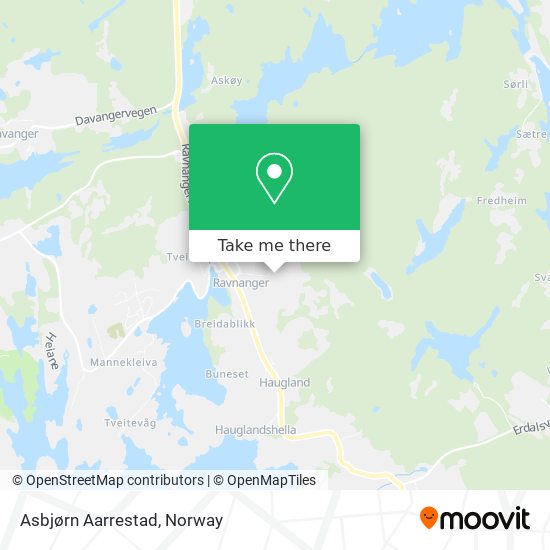 Asbjørn Aarrestad map