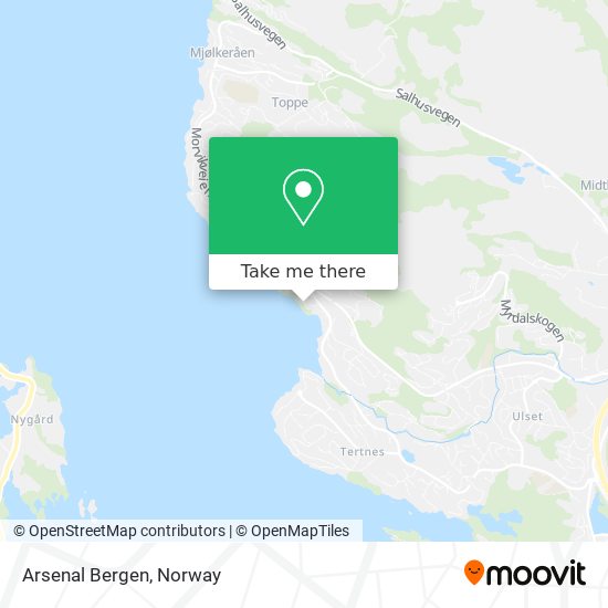 Arsenal Bergen map