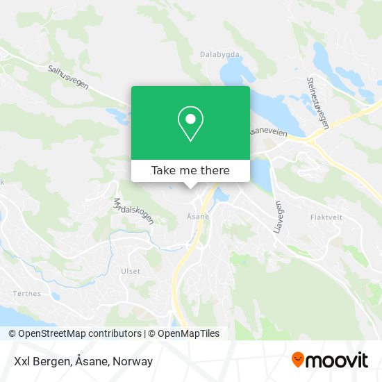 Xxl Bergen, Åsane map