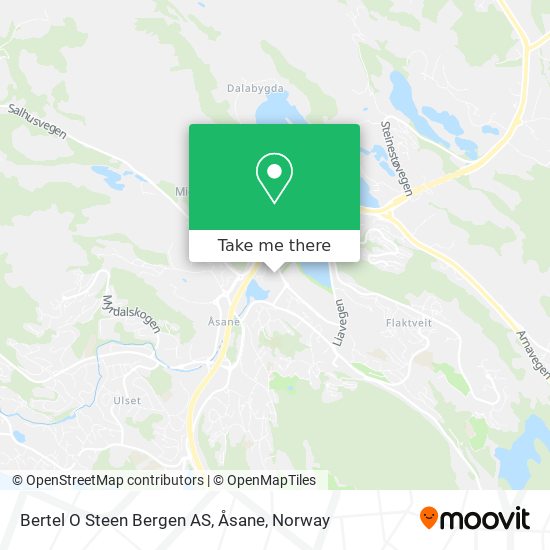 Bertel O Steen Bergen AS, Åsane map