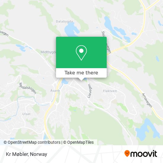 Kr Møbler map