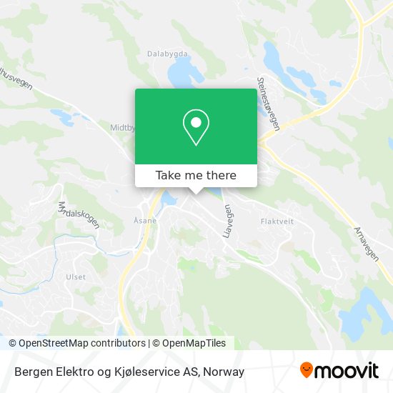 Bergen Elektro og Kjøleservice AS map