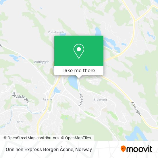 Onninen Express Bergen Åsane map