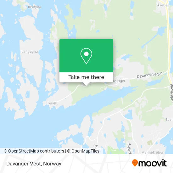 Davanger Vest map