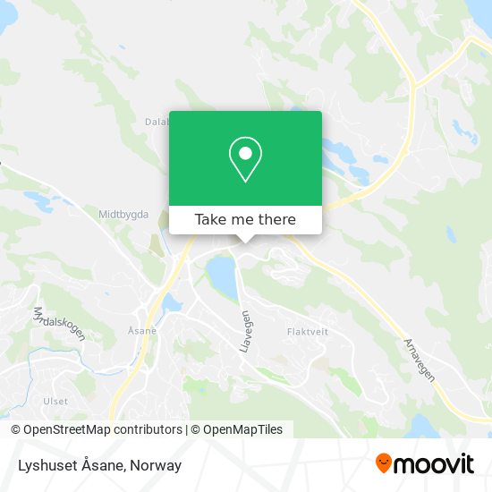 Lyshuset Åsane map