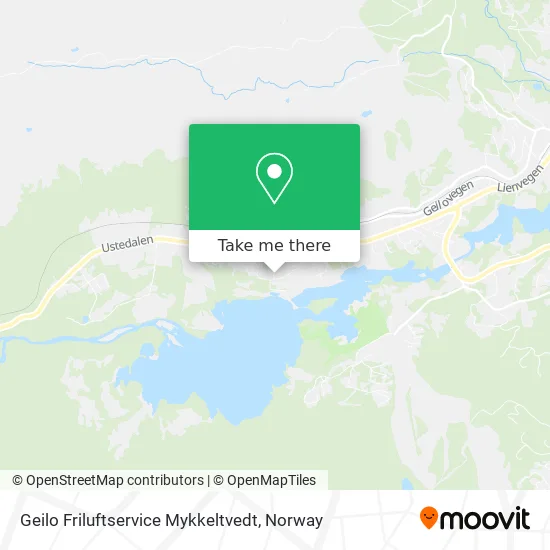 Geilo Friluftservice Mykkeltvedt map