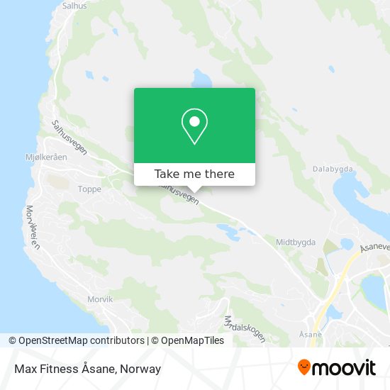 Max Fitness Åsane map