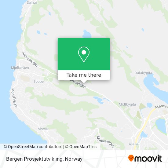 Bergen Prosjektutvikling map