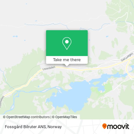 Fossgård Bilruter ANS map