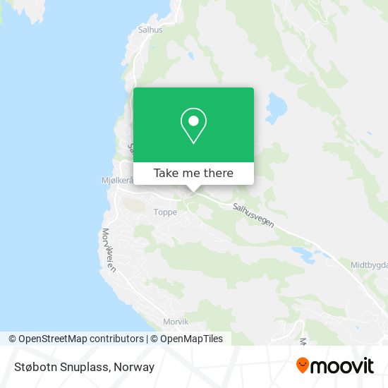 Støbotn Snuplass map