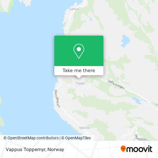 Vappus Toppemyr map