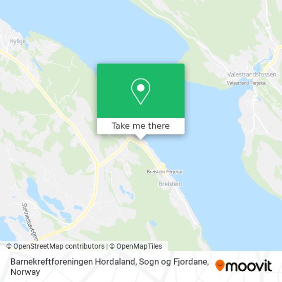 Barnekreftforeningen Hordaland, Sogn og Fjordane map