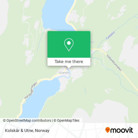 Kolskår & Utne map