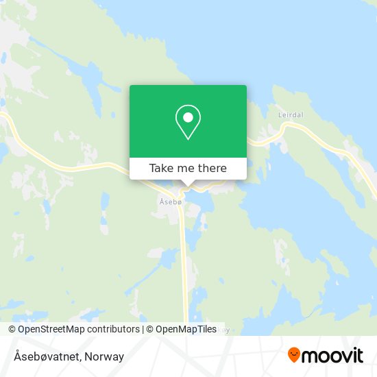 Åsebøvatnet map