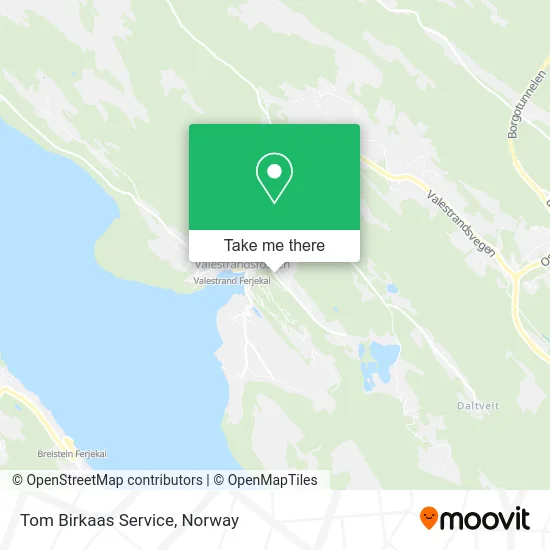 Tom Birkaas Service map