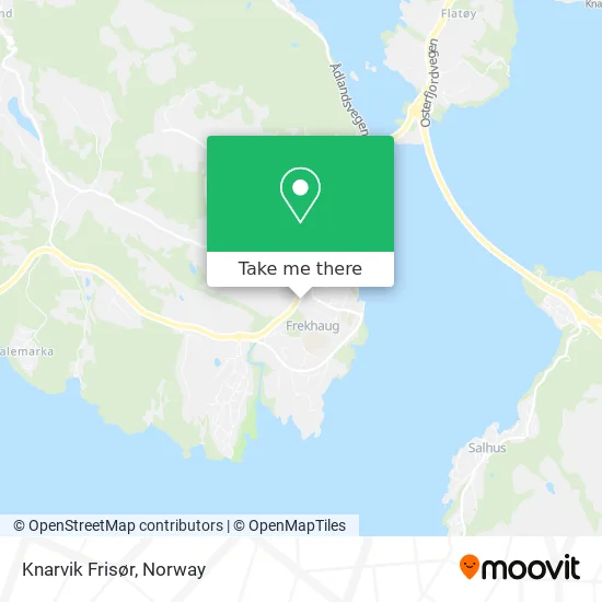 Knarvik Frisør map