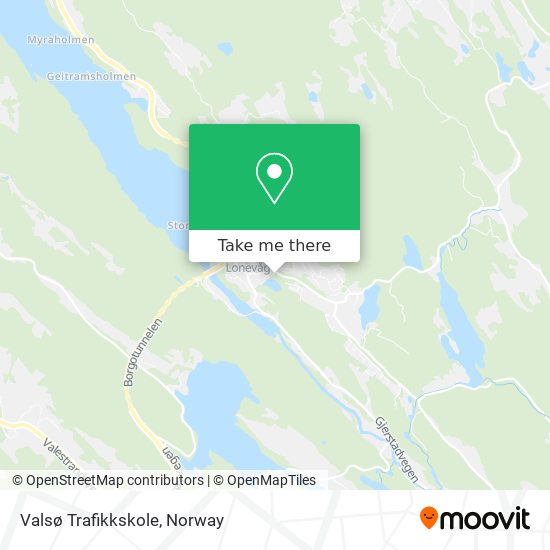 Valsø Trafikkskole map