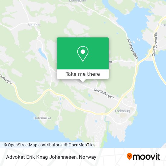 Advokat Erik Knag Johannesen map