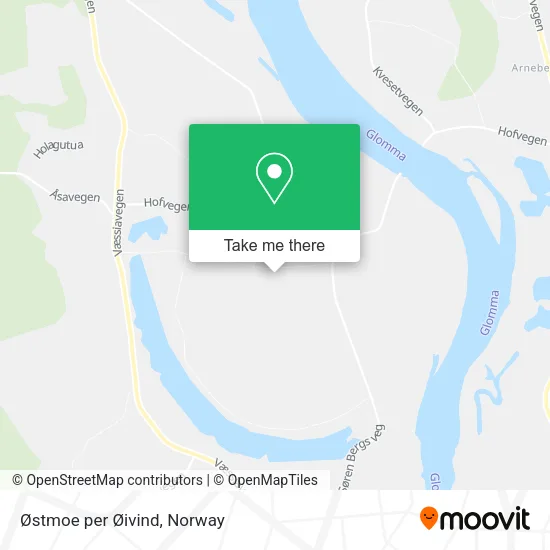 Østmoe per Øivind map