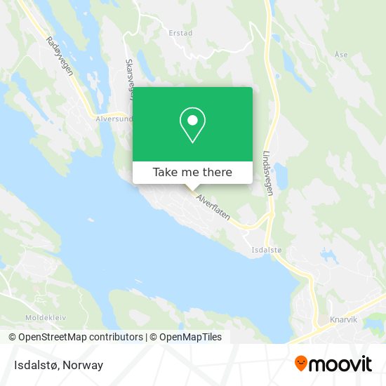 Isdalstø map