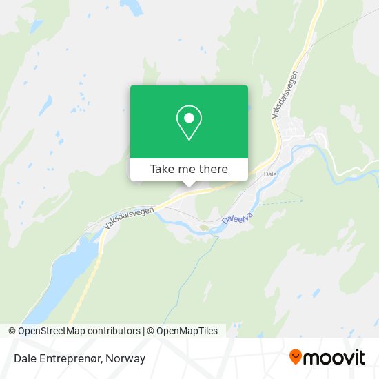 Dale Entreprenør map