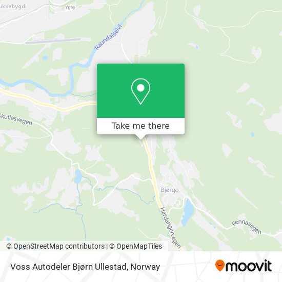 Voss Autodeler Bjørn Ullestad map