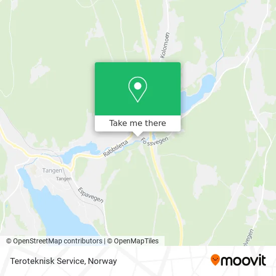 Teroteknisk Service map