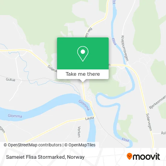 Sameiet Flisa Stormarked map