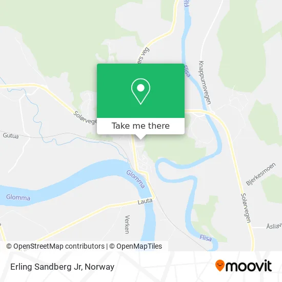 Erling Sandberg Jr map
