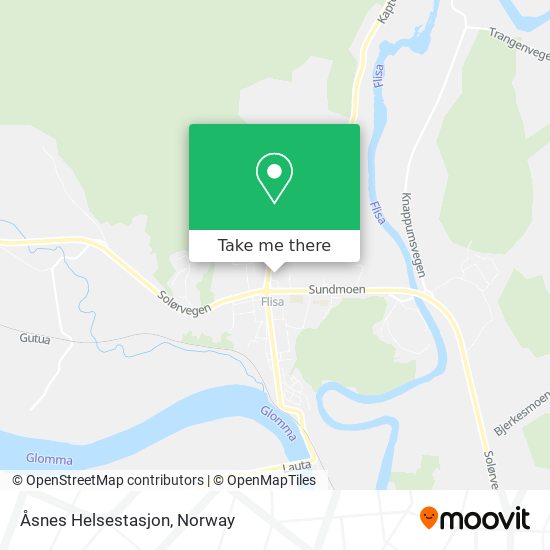 Åsnes Helsestasjon map