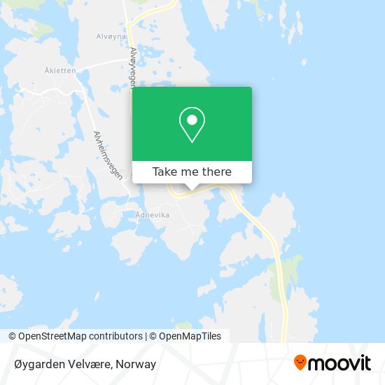 Øygarden Velvære map