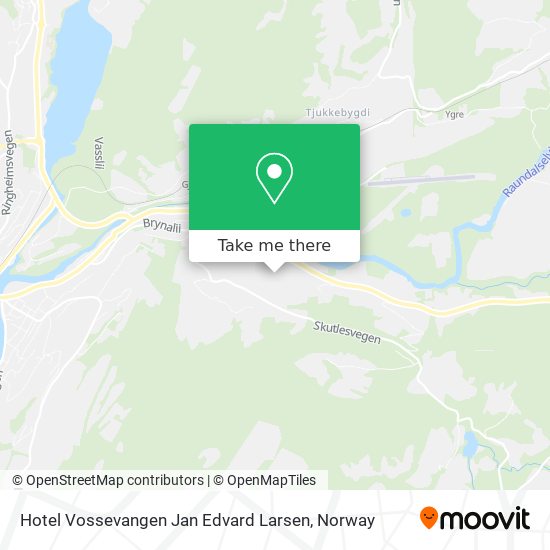 Hotel Vossevangen Jan Edvard Larsen map