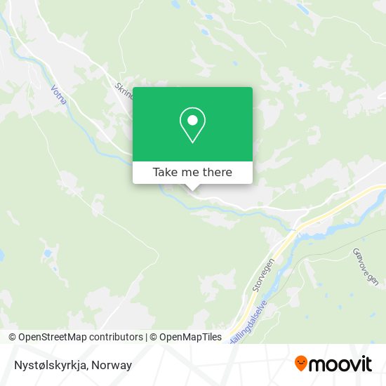 Nystølskyrkja map