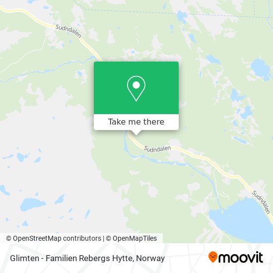 Glimten - Familien Rebergs Hytte map
