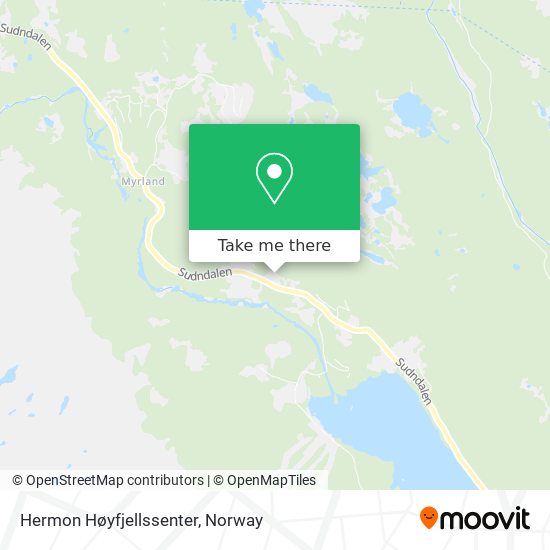 Hermon Høyfjellssenter map